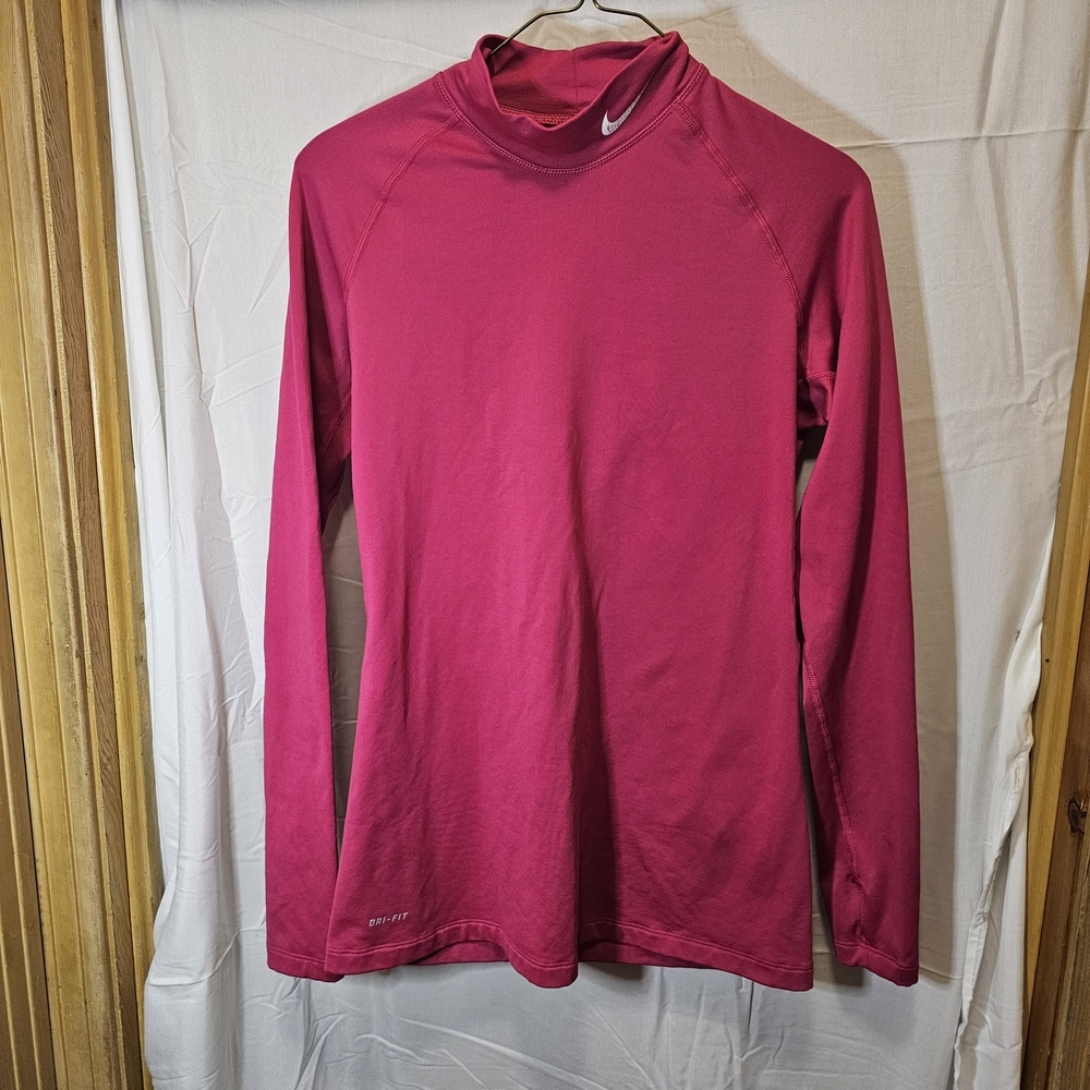 Nike Pink Long Sleeve Dri Fit - Large